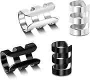 [JewelrieShop] Earcuffs for Men Stainless Steel Clip on Cartilage Helix Ear Cuffs Non-Piercing Punk Earrings Women
