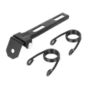 3.5" Black Motorcycle Scissor Clip Type Solo Seat Bracket Spring Mount Kit