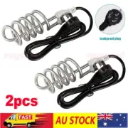 2x Immersion Bucket Water Heater 2200W Electric Heating Element 220V Portable