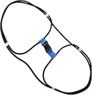 LAPYAPPE Multi Functional Garbage Can Lock with Heavy Duty Bungee Cord Outdoor Trash Can Strap for Secure Protection Against for Parks and Events