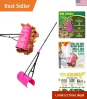 Telescopic Handle Leaf Rake - Lightweight Garden Tool for Easy Debris Cleanup