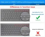 for New Microsoft Surface Pro 7 12.3" 2020 2019 / Surface Pro 6 Keyboard Cover f