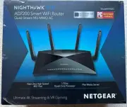 NETGEAR Nighthawk X10 AD7200 Mbps 7 Port Smart Wireless Router(R9000-100NAS) NIB