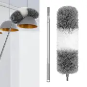 Duster Extendable Telescopic Microfibre Duster Stainless Steel Pole Convenient