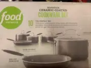 Food Network 10-pc Nonstick Ceramic Cookware Set Graphite
