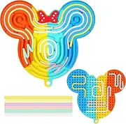 PWCTNT Sensory Toy, Fidget Toys, Double-Sided Rainbow Cloud Activity Board, with 1 Travel Bag and 12 Silicone Rods, Fidget Toys Set, Fidget Toys Children for Development of Manual Skills (2)