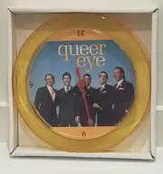 Queer Eye For The Straight Guy 7" Gold novelty wall/desk clock Brand New