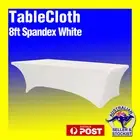 Tablecloths FITTED Spandex Wedding Trestle Table Cloths 8ft White Event Party