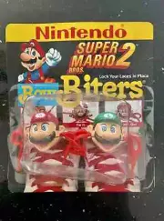 Super Mario Bros 2 Shoelace Bow Biters Vintage Nintendo New Sealed (one set)