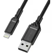 OtterBox USB-A to Lightning Cable - 1m - Black Durable - Flexible Exterior [78-52525]