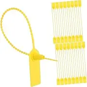 VILLFUL 100pcs Tamper Seals Self-Locking Zip Ties for Fire Extinguishers Storage Units and Shipping Seals Easy to Install and Practical