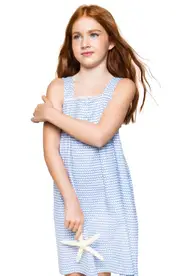 Petite Plume Kids' La Mer Nightgown in Blue at Nordstrom, Size 2T