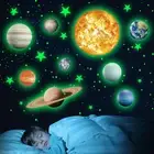 Glow in The Dark Stars Solar System Wall Stickers, Sun and 8 Major Planets Wa...