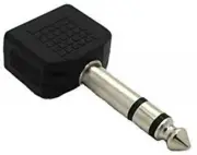 MAGNUM PRO MC10 6.35mm Stereo Plug to Dual 3.5mm Stereo Jacks Adapter