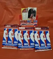 3 1990 NBA Hoops Cards Sealed Packs Series 2 Mark Jackson Michael Jordan Search