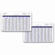 Weight Conversion Chart Adult Range Horz Badge ID Card Pocket Paramedic Nurse RN