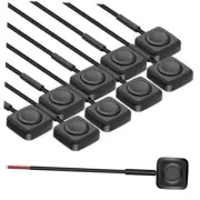 10Pcs Rocker Switches, Momentary Push Button Switch Surface Mount 11.43in