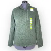NWT Eddie Bauer Fleece Pull Over Green Sweater Men’s Size Small
