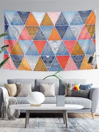 在飛比找松果購物優惠-曼陀羅花紋床頭牆壁裝飾海報為你的房間增添波西米亞風格和藝術氣
