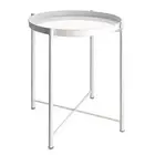 End Table,Folding Metal Side Table Waterproof Small Coffee Table Sofa Side