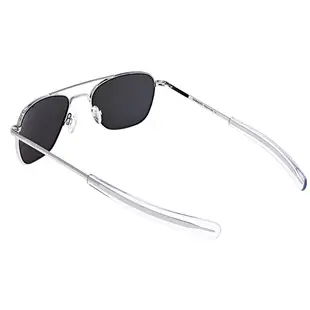 【RANDOLPH】偏光墨鏡太陽眼鏡 AF128 58mm 銀框 灰色偏光AR鏡片 美國製 軍規認證 飛官款 台南 時代