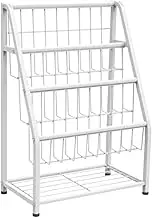 Yajuyi Kids Book Display Shelf with Adjustable Compartments, as described, 4 Tier