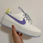 韓國代購 NIKE AF1 SAGE LOW 白紫 厚底 增高 空軍一號 板鞋 女款 CN2579-151