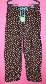 NWT $46 VERA BRADLEY Paisley Cord Cotton PJ Pant Drawstring Waist Size S Lounge