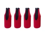 Beer Bottle Insulator Sleeve Zip-Up Bottle Jackets. Keeps Beer Cold And Hands Warm. Enclosed Bottom,Editor