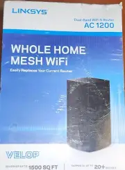 Linksys Velop Dual-Band Wi-Fi Router AC1200 New in Sealed Box