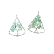 Natural Jade Gemstone Tree of Life Pendant - GEM130