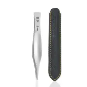 Pointed Splinter Tweezers in Leather Case, Ethically Made in Solingen Germany