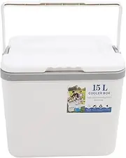 15L Insulated Portable Cooler, Hard Cooler Box for Outdoor Picnic Fishing, Food Grade EPS Material, Efficient Cooling Technology, Lightweight and Easy to Carry