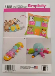 Simplicity #8156 Precious Patterns Pillow House w/Stuffed Animals Pattern