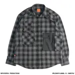 REPUTATION（RPTN)SPLICING FLANNEL / D - SHIRT.FW  - 拼接法蘭絨襯衫