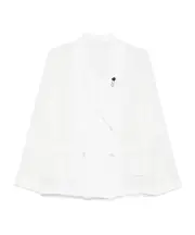 linen blazer IT42 white