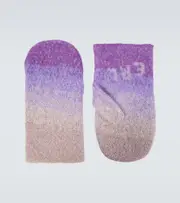 [ERL] ERL Gradient wool-blend mittens L purple