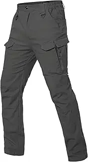 [MANSDOUR] Men's Cotton Hiking Tactical Pants Lightweight Stretch Military Combat Cargo Work Pants