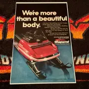 ‘73 CHAPARRAL FIREBIRD SS III Snowmobile Poster vintage sled ((We’re More.))