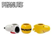 Peanuts Snoopy, Woodstock, Charlie Brown Ceramic Mini Cup Set Of Three 3.5oz