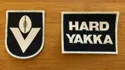 Collingwood Football Club 1982-85 PIES jumper Sponsor HARD YAKKA VFL & patches