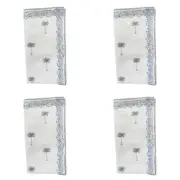 4x Cotton Stonewash 45cm Square Table Napkin Reusable Dining Tablecloth Palm