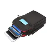 for DOOGEE S80 (2018) Multi-functional Vertical Stripes Pouch 4 Bag Case Zipp...