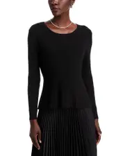 Sioni Ribbed Peplum Sweater