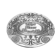 [Generic] Belt Buckle Bottle Holder - Retro Beer Cup Belt Tray Buckle,Hands Beverage Can Belt Buckle Holder Rack for Outdoor Camping Supplies