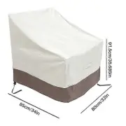 2 Pack Patio Adirondack Chair Cover 31x33x36 Inch Heavy Duty Outdoor Cover 420d, Waterproof Outdoor