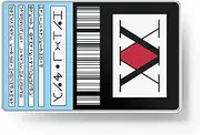 HK Studio Card Skin Sticker Anime Hunter for EBT, Transportation, Key, Credit, Debit Card Skin - Protecting Personalizing Bank Card - Slim, Waterproof, Digital-Printed, Sticker Anime, Anime, Manga,