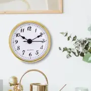 Classic Clock Insert Gold Bezel Clock Mechanism with Arabic Numeral 70mm