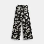 Floral Printed Pants In Regenerative Cotton