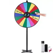 36 inch Spinning Prize Wheel, 18 Slots Spinning Wheel, Roulette Wheel with a Dry